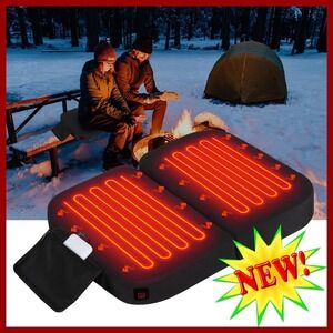 Heated Stadium Seat Cushion Portable‎ Waterproof Bleacher USB Battery Pack Extra